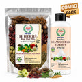 11 Herbs Raw Hair Mix + Pearlise Shampoo Base Combo DIY