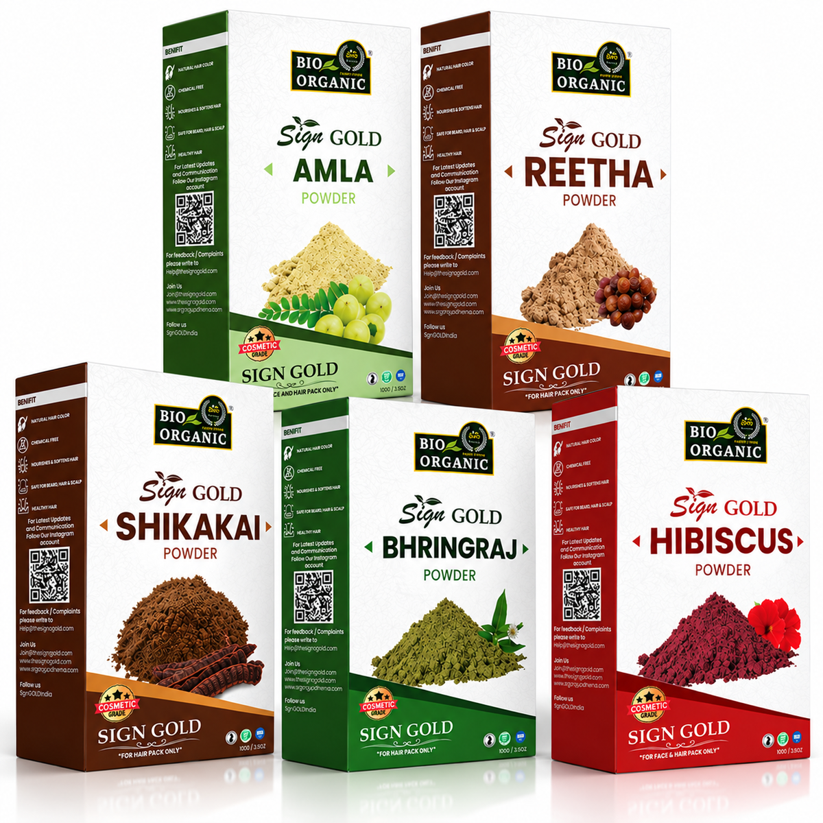 Amla Reetha Shikakai Bhringraj Hibiscus Powder For Hair Growth| 500gm