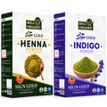Henna & Indigo Powder|Combo Pack| Natural Hair Dye|100gm +100gm|